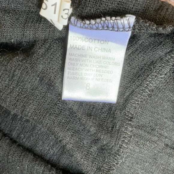 Black cotton cardi. Paper Scissors make. Size 8 - Picture 6 of 6